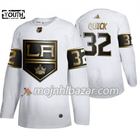 Dresovi Los Angeles Kings Jonathan Quick 32 Adidas 2019-2020 Golden Edition Bijela Authentic - Dječji Dresovi Los Angeles Kings Jonathan Quick 32 Adidas 2019-2020 Golden Edition Bijela Authentic - Dječji